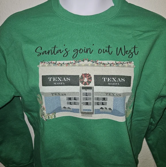 Christmas Sweatshirt- Prada Marfa- XL - Picture 2 of 4
